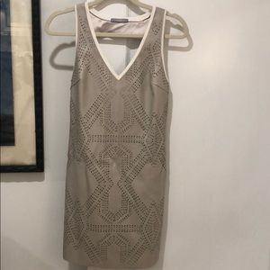 TART XS FAUX LEATHER DRESS